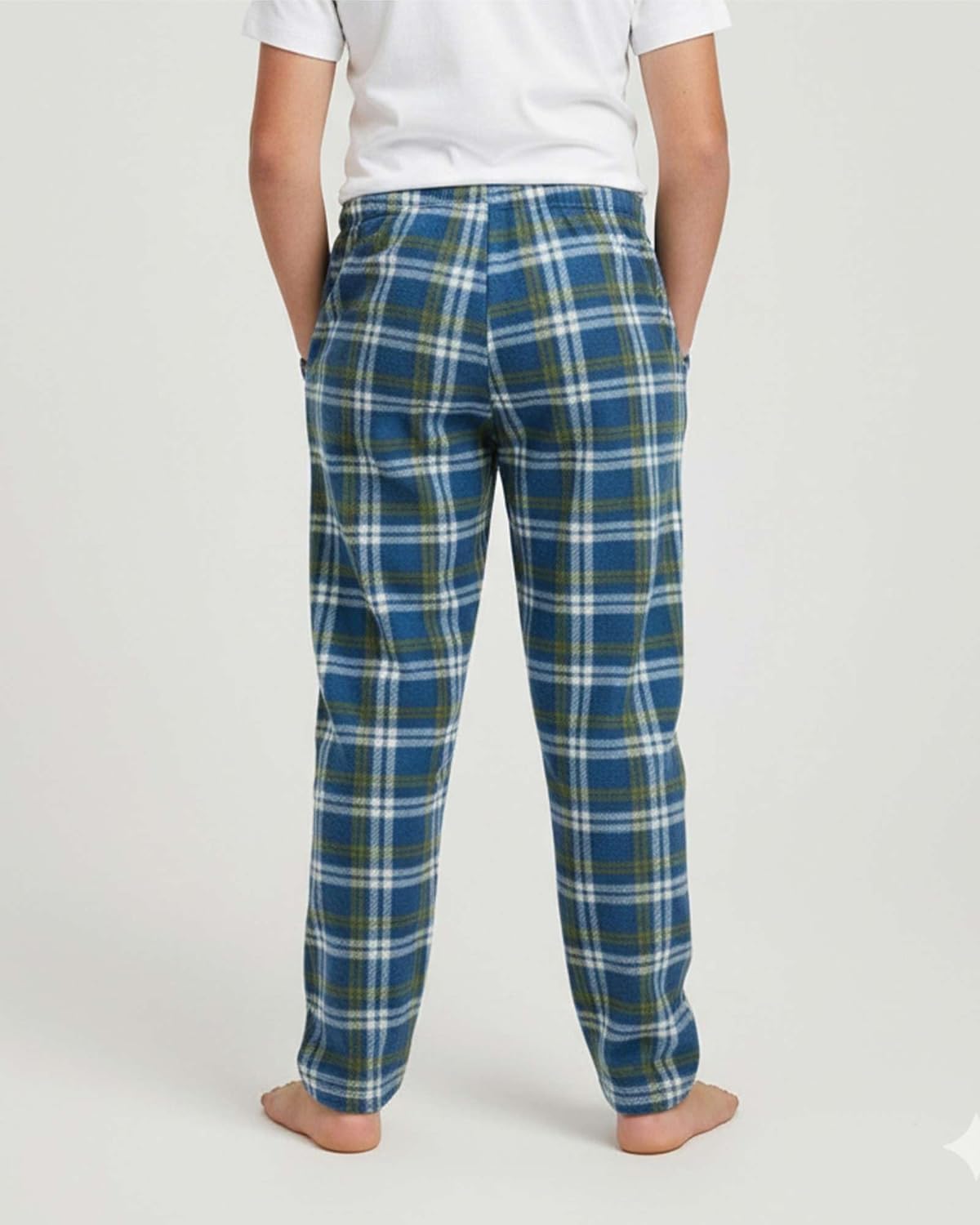 Real Essentials 3 Pack: Boys' Fleece Pajama Pants Soft PJ Bottoms for Kids Youth Teens Sleepwear (Ages 5-18) - Image 3