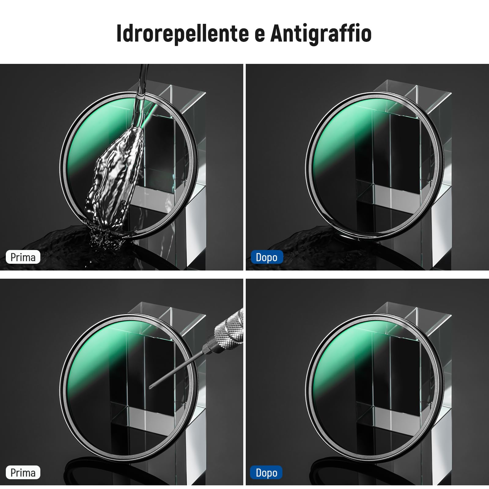 NEEWER Filtro Polarizzatore 82mm, Filtro Polarizzatore Circolare MC CPL con Rivestimento Nano Resistente a 24 Strati e Vetro Ottico HD/Ultrasottile,Riduce Riflesso/Aumenta Contrasto/Ridurre bagliore