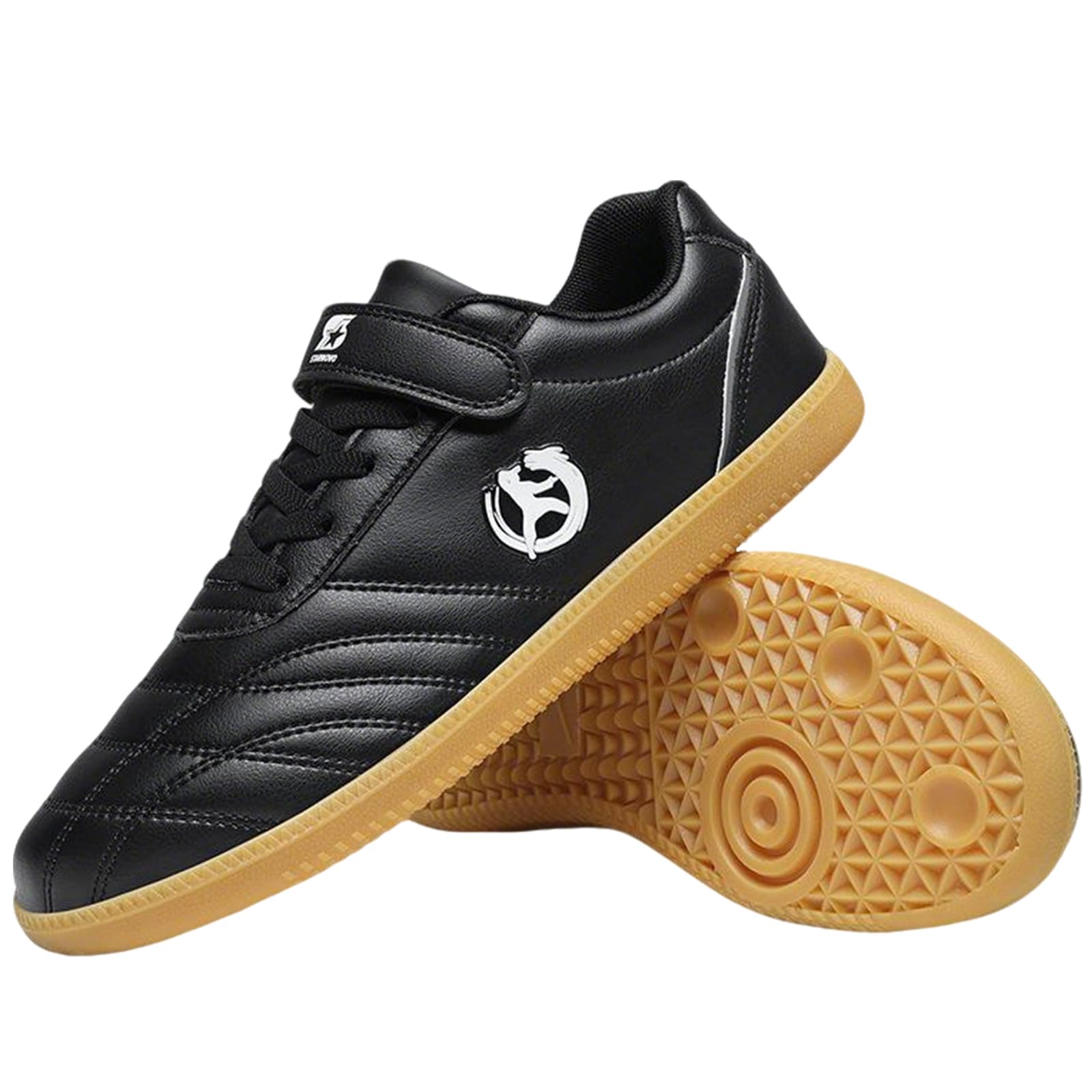 Zapatillas de boxeo unisex color negro y calzado deportivo flexible para Wing Chun