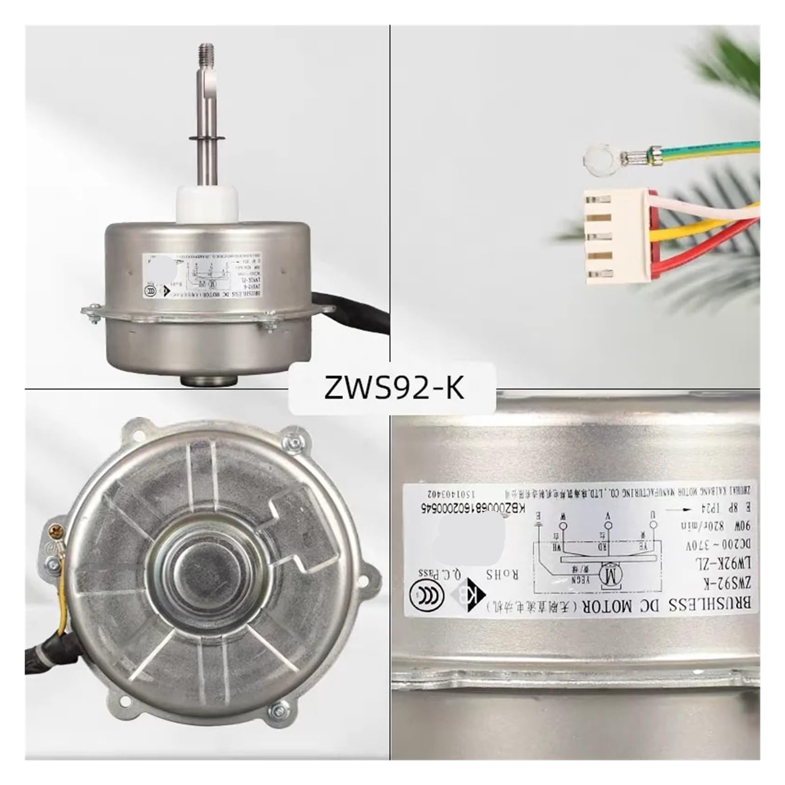 Motore DC for unità esterna, compatibile con Gree, ventola di condizionamento ZWS92-K