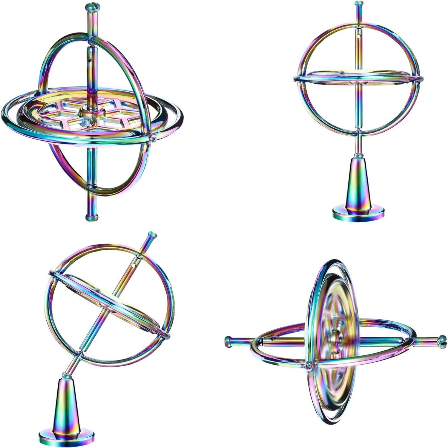 Giroscopio Anti-gravità In Metallo - Giocattolo Rotante Educativo Per Bambini E Adulti, Stress Relief - Foto 7