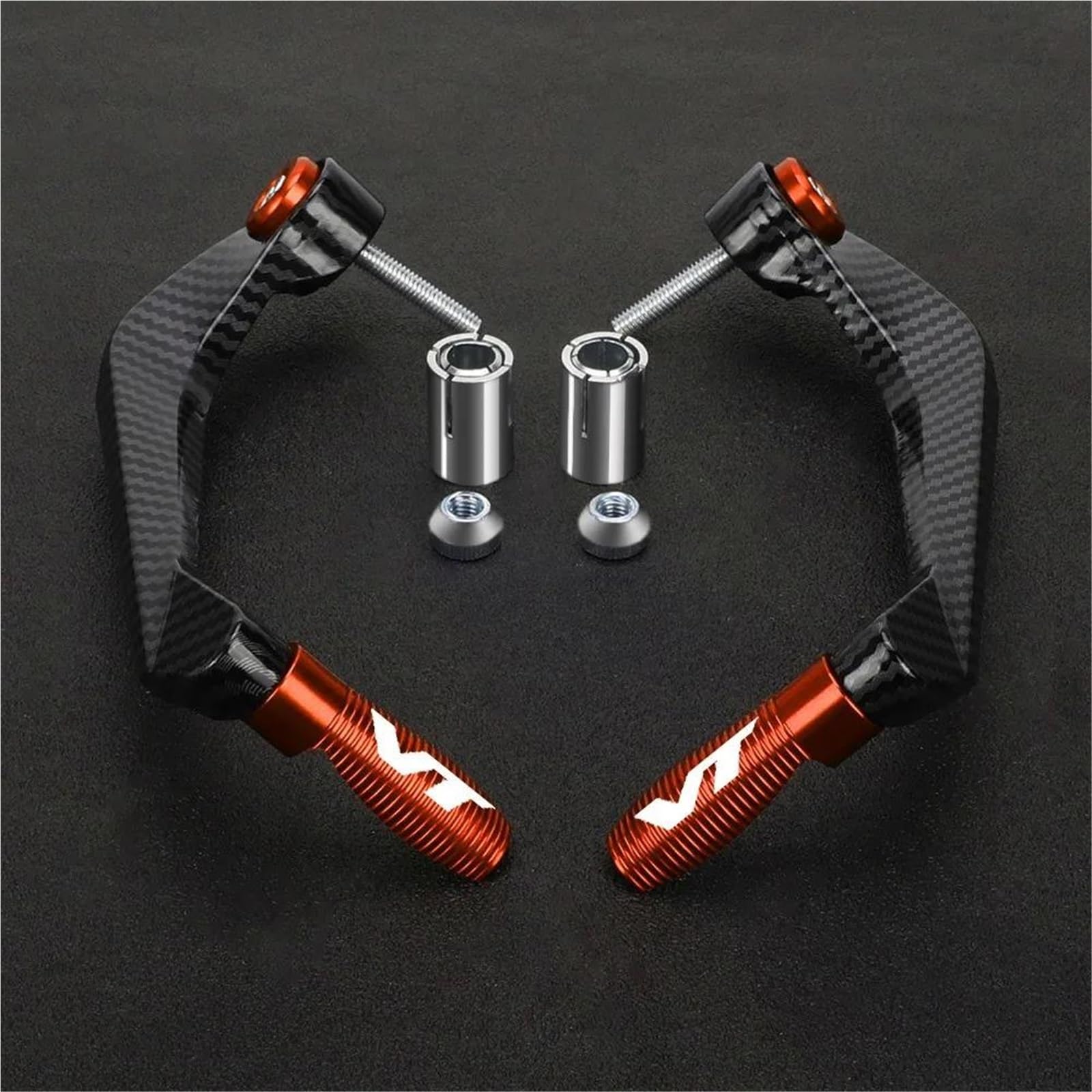 Xeflp Orange Motorcycle Handguards For H-Onda Vt750 Vt600 Vt250 Vt1100 Vt1100t Motorcycle Handlebar Brake Clutch Lever Hand Guard Protector Handguard(Orange)