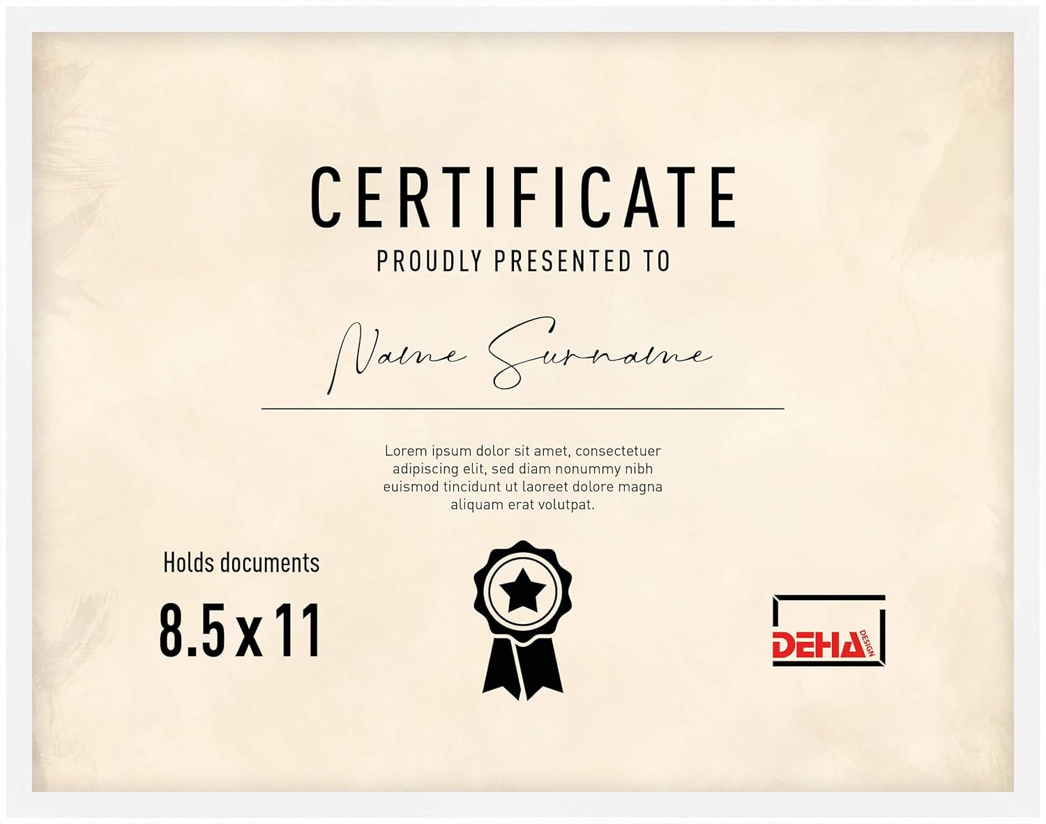 DEHA Design 8.5x11 Picture Frame Atlanta Matte White