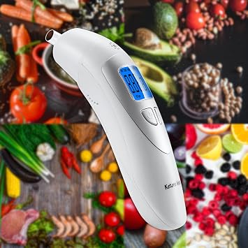 Home Ketosis Meter Breath Monitors for Ketosis Tracking - High Accuracy Breath Ketosis Meter Portable Ketosis Breath Tester - Porcelain White