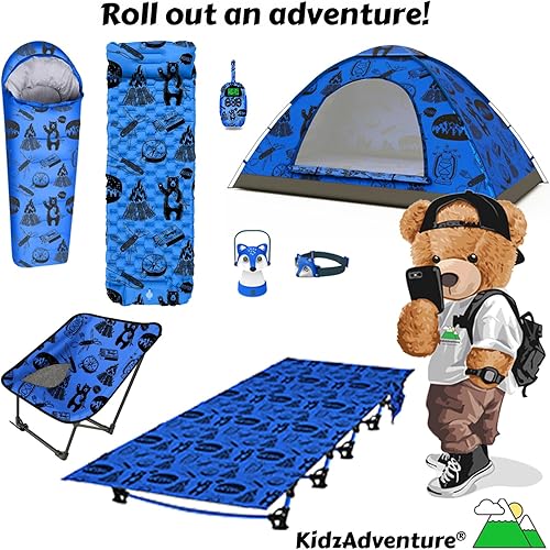 Miniatura 7 de Silla de camping portátil y compacta (azul)