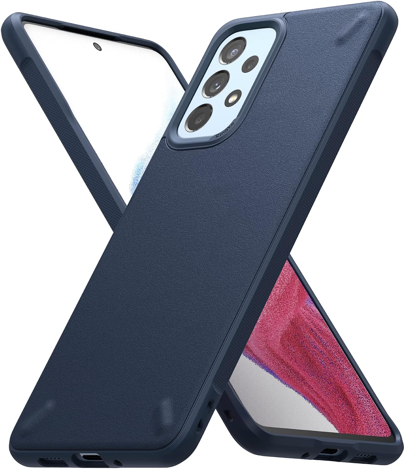 Ringke Onyx Compatible with Samsung Galaxy A53 5G Case, Shockproof Rugged Heavy Duty Non-Slip Flexible TPU Cover - Navy