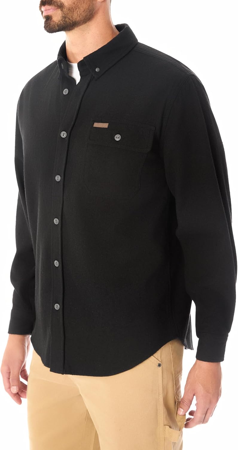 Smith's Workwear Mens Long Sleeve Extra Heavyweight Chamois Flannel Shirt - Image 2