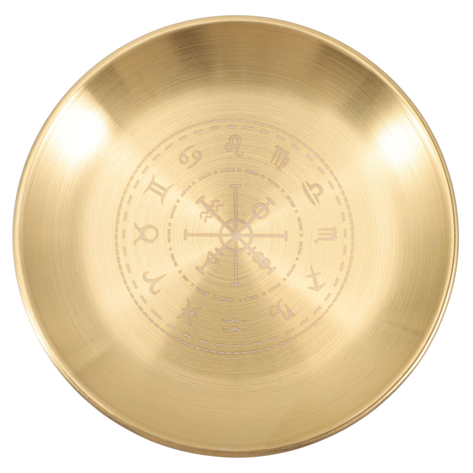 Wizard Shaman Candlestick Ritual Candle Plate Circle Tray Metal Candle Tray Decorative Tray Metal Tray Round Candle Holder Candle Stand Ritual Candle Tray Table Candle Trays