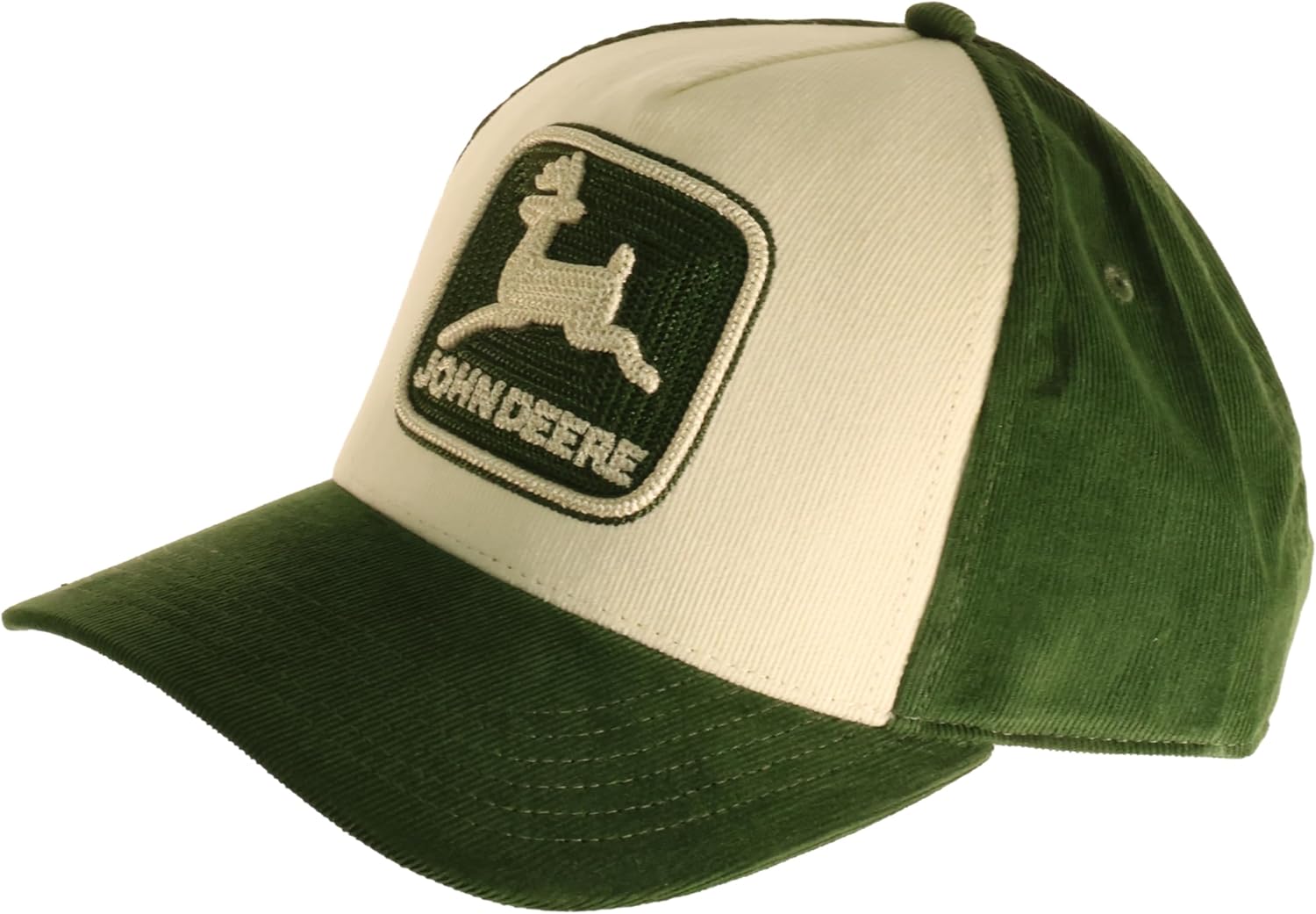 John Deere Mens Olive Vintage Raised TM Emblem Cap - LP86101