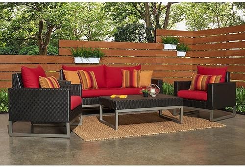 Miniatura 3 de RST Outdoor OP-PESS4-MILO-E-CINK-K - Juego de asientos, tinta centrada