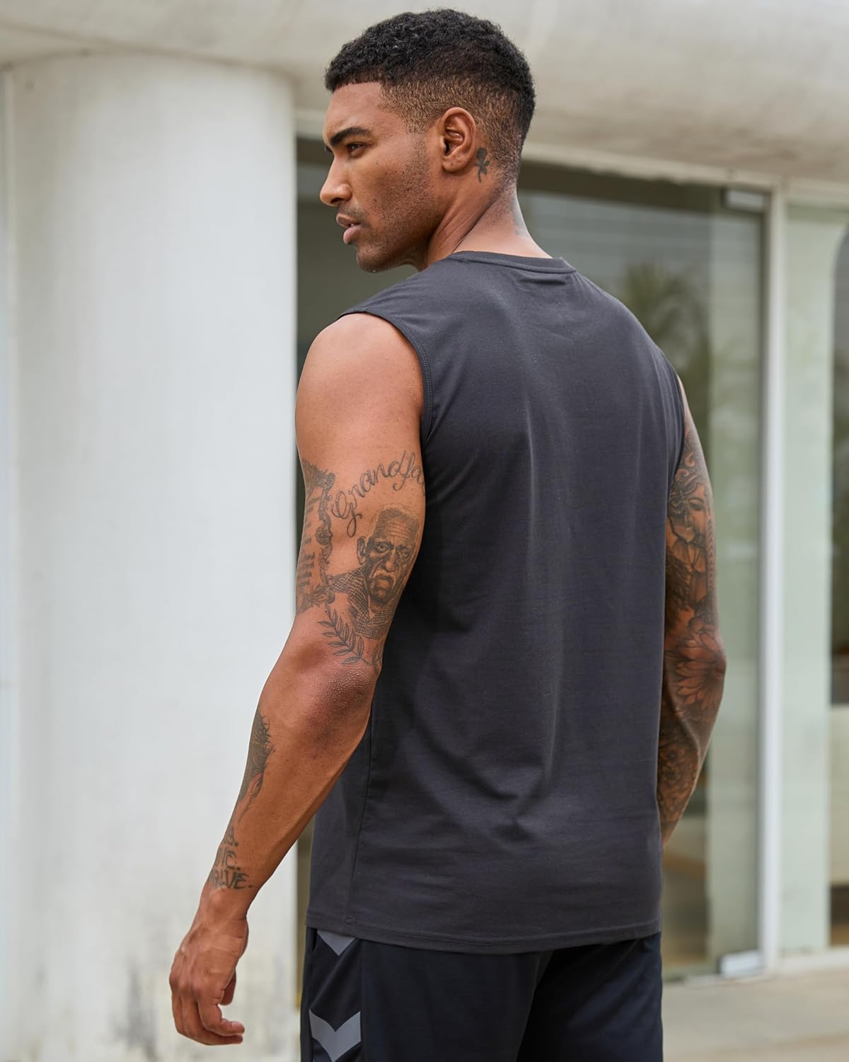 EKLENTSON Men's Tank Tops UPF 50+ Sleeveless Shirt Lightweight Cooling Muscle Tee Sun Protection Quick Dry Workout Shirt - Image 5