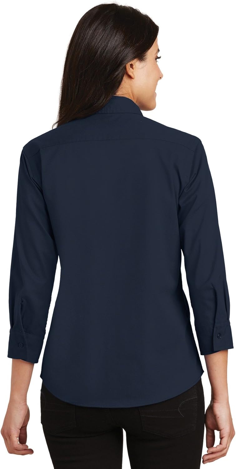 Port Authority Women's 3/4-Sleeve Easy Care Button-Down Shirt - Image 2