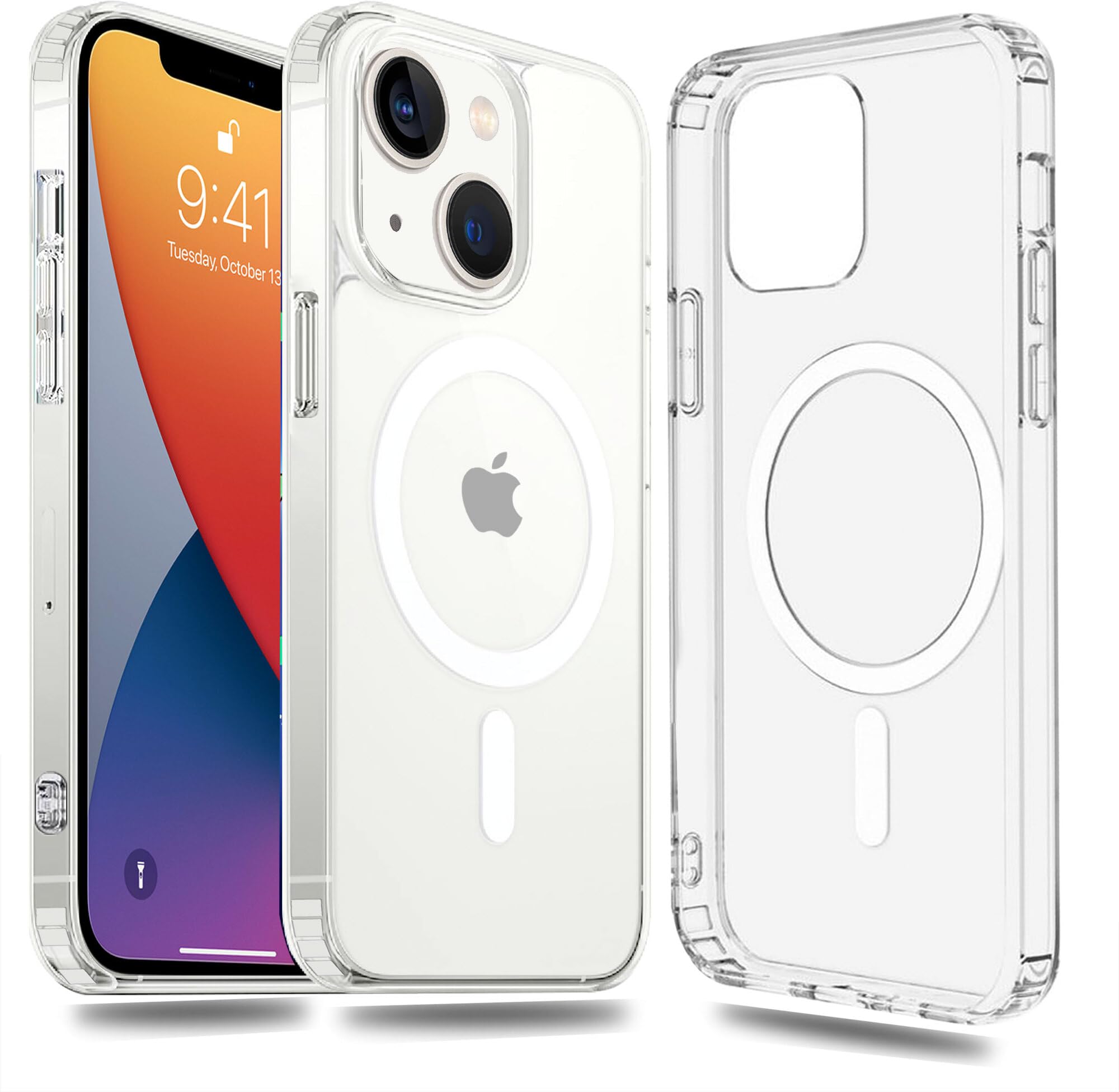 A rtistque Clear Back Cover Case for iPhone 13 Mini Compatible with MagSafe| Acrylic | Case for iPhone 13 Mini | Shockproof TPU Protective Design - Transparent (B0CDG9CZRX) Amazon Price History, Amazon Price Tracker