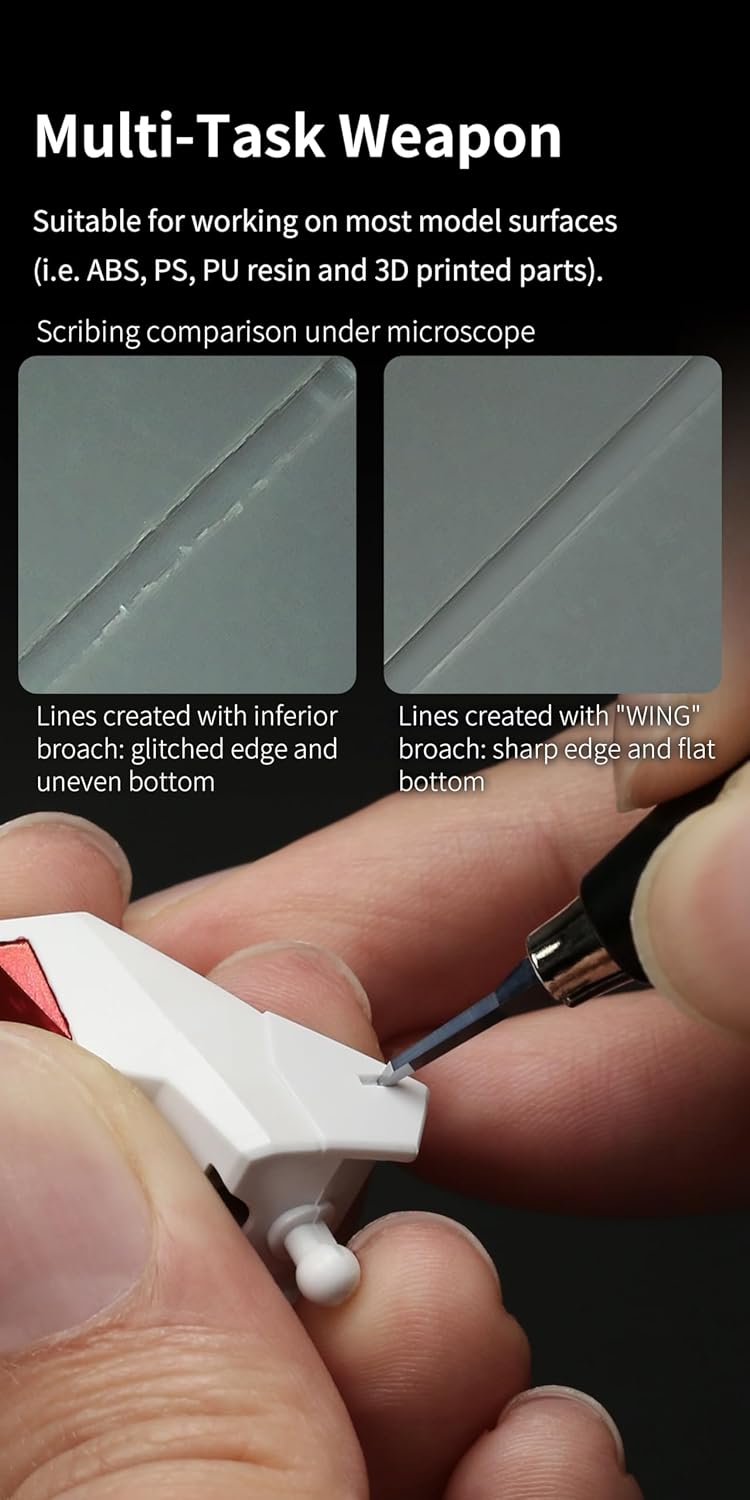 Tungsten Steel Broach,A Must-Have Hand Tool,Scribing Panel Line For Modeler (YPB-03) 0.3mm