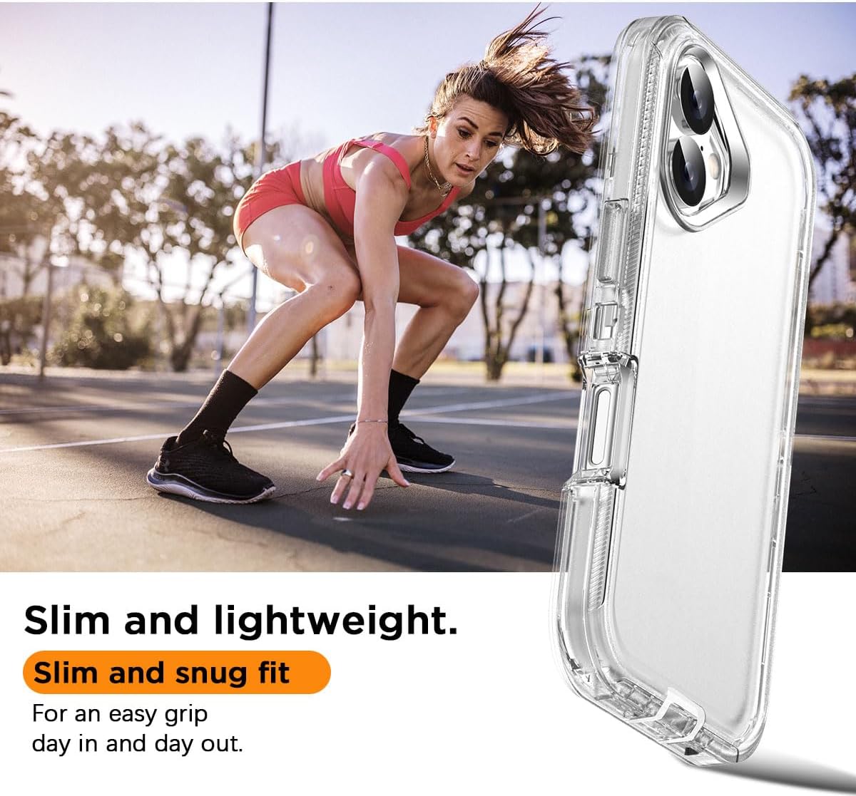 AICase for iphone 16 Plus Case Clear 3 in 1 Heavy Duty Drop Protection Full Body Rugged Shockproof/Dust Proof Triple Layer Transparent Military Protective Tough Durable Cover for iphone 16 Plus 6.7"_1 - Image 6