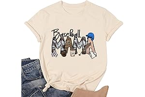 Baseball Mom Graphic Tee: Game Day Apparel
