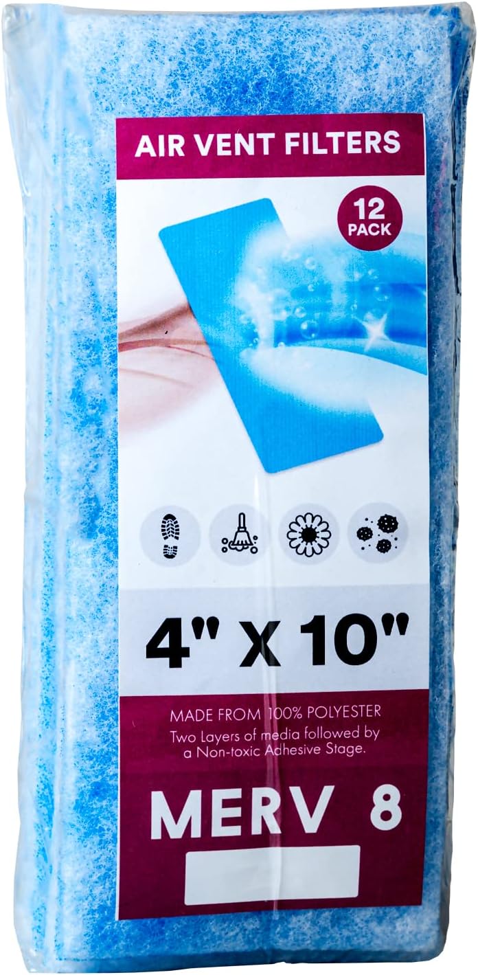 Vent Filter, Air Vent Filters, MERV 8 Electrostatic Triple Filtration