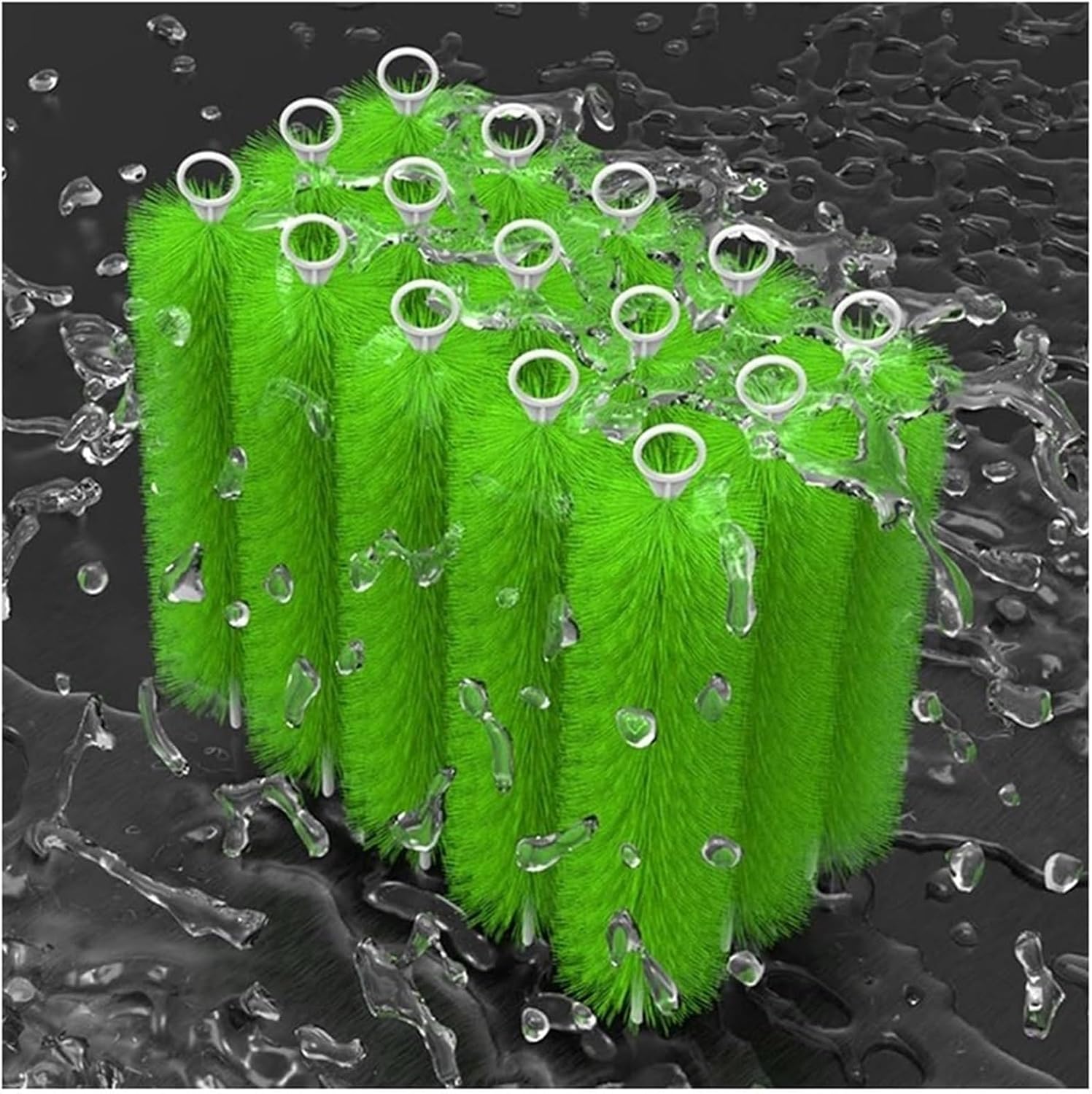 20 30 50 100 Pcs Fish Pond Filter Brushes Set for Koi Pond Fish Tank Aquarium Water Garden Pond Skimmer Filter Cleaning Brush, Stainless Steel Long Cleaning Brush(100pcs,80cm/31.5in)