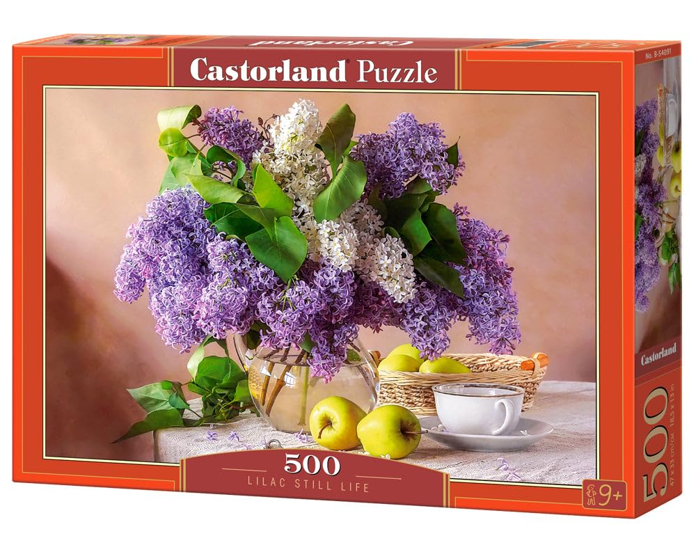 500 Piece Jigsaw Puzzles, Lilac Still Life, Flower Puzzle, Nature, Adult Puzzle, Castorla…