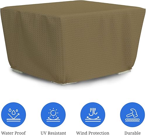 Miniatura 3 de Covers & all Funda cuadrada para hoguera con elástico, tela transpirable Duro Pro no tejida de 160 GSM, impermeable, resistente a los rayos UV y a