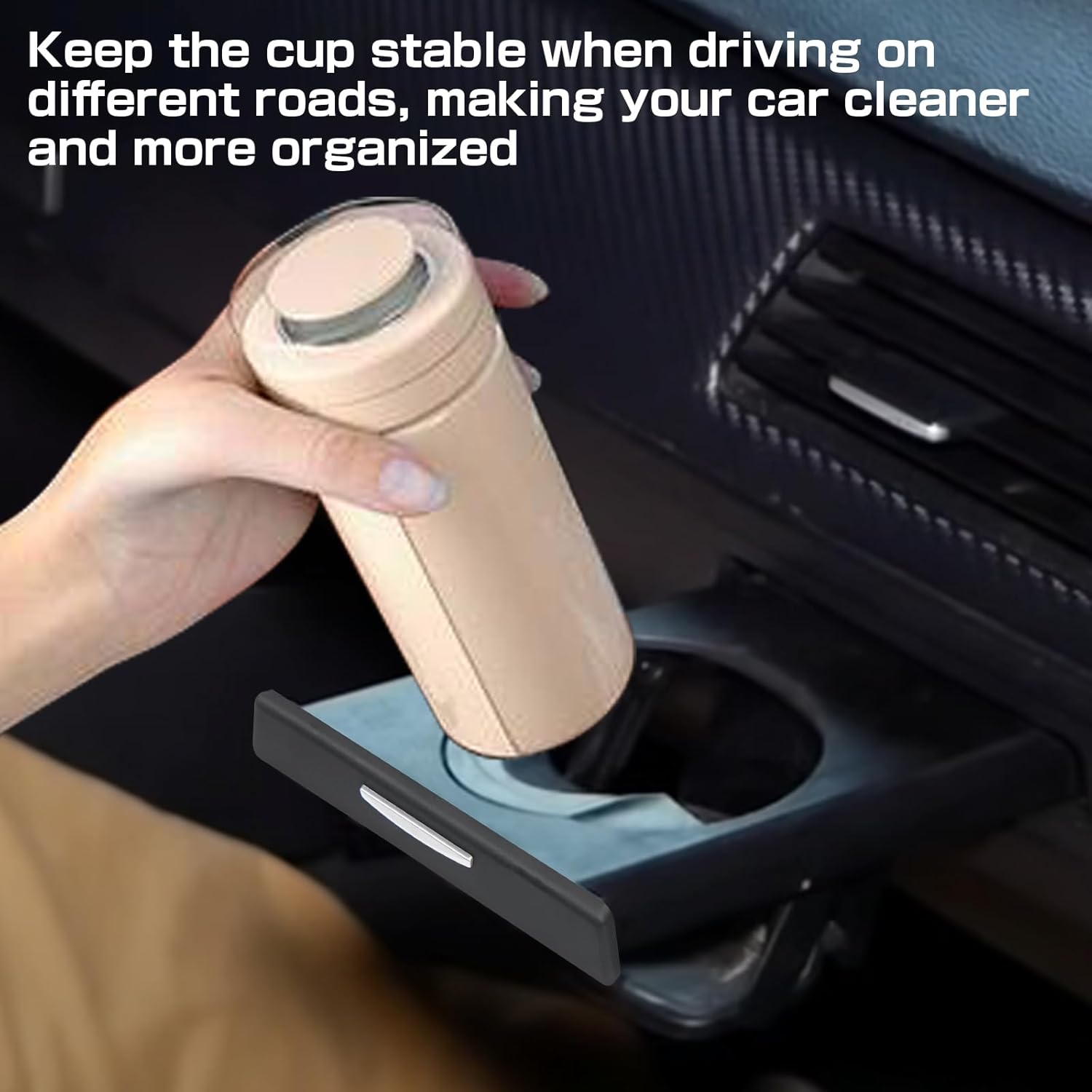 Pair Retractable Cup Holder Compatible with BMW 3 Series E90 E91 E92 E93 323i 325i 325xi 328i 328xi 330i 330xi 335d 335i 335is 335xi M3 2006-2013 Replaces 51459173467 51459173473 Black