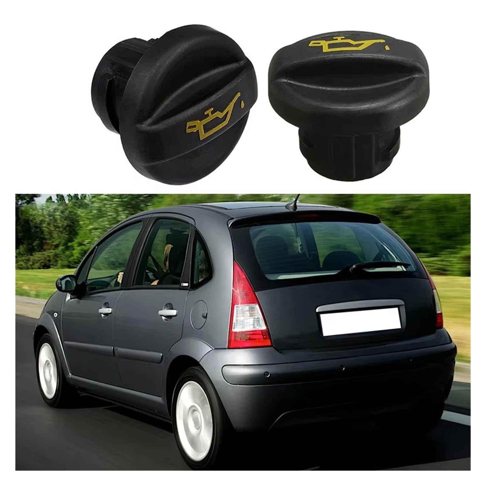 Öleinfülldeckel für PKW-Motoren, passend für C1 C2 C3 C4 C5 C8 Berlingo/Peugeot 1007 107 206 207 3008 308 407 607 806 807 Bipper Boxer