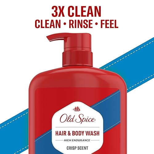 Miniatura 13 de Old Spice Gel de baño y cabello de alta resistencia para hombres, aroma crujiente, 18 onzas líquidas