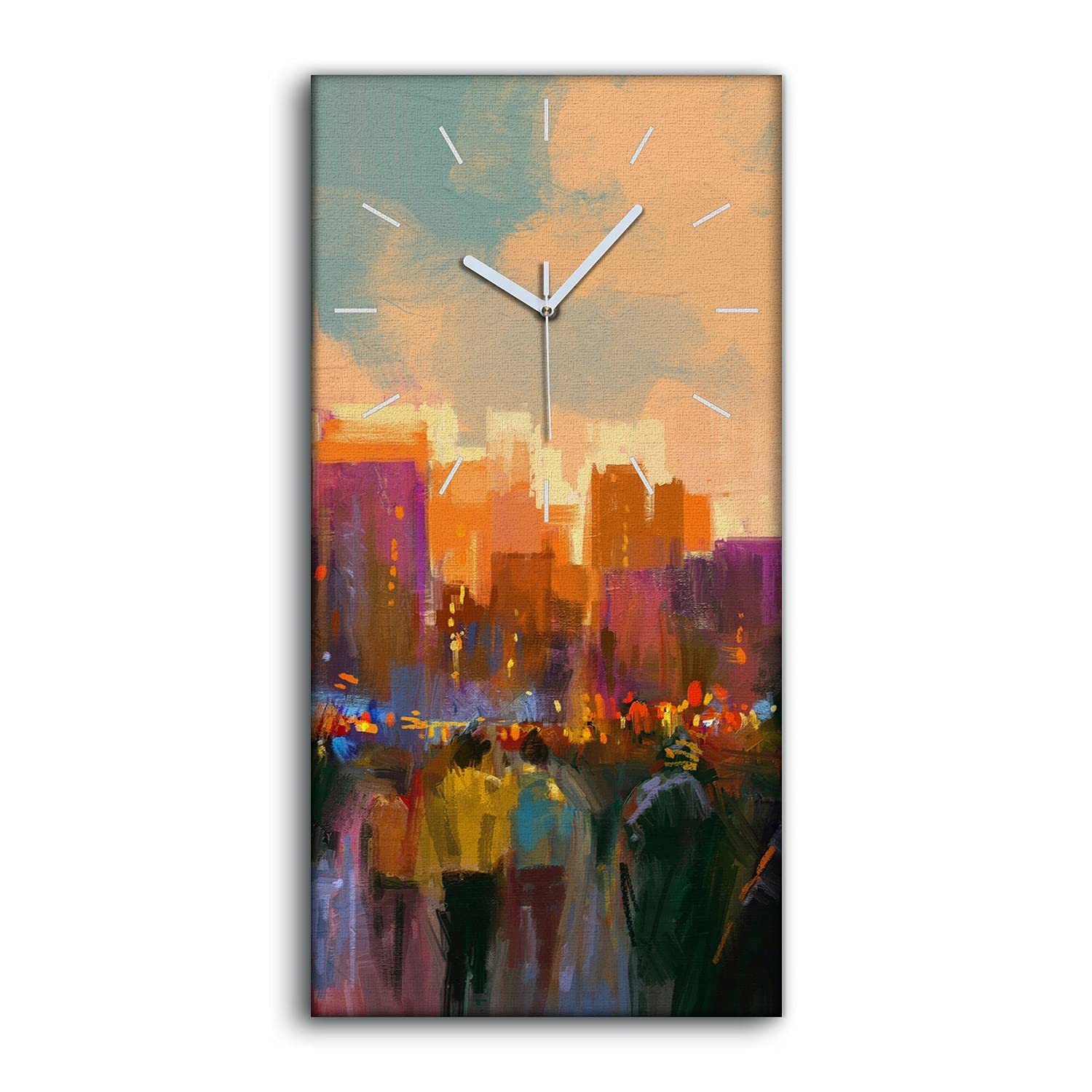 Horloge sur toile haut de gamme mains blanches art moderne image de qualité