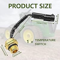 Vista 3 de Interruptor de sensor de temperatura del refrigerante compatible con John Deere 5000 6000 7000 Series Tractor para minicargadora combinada