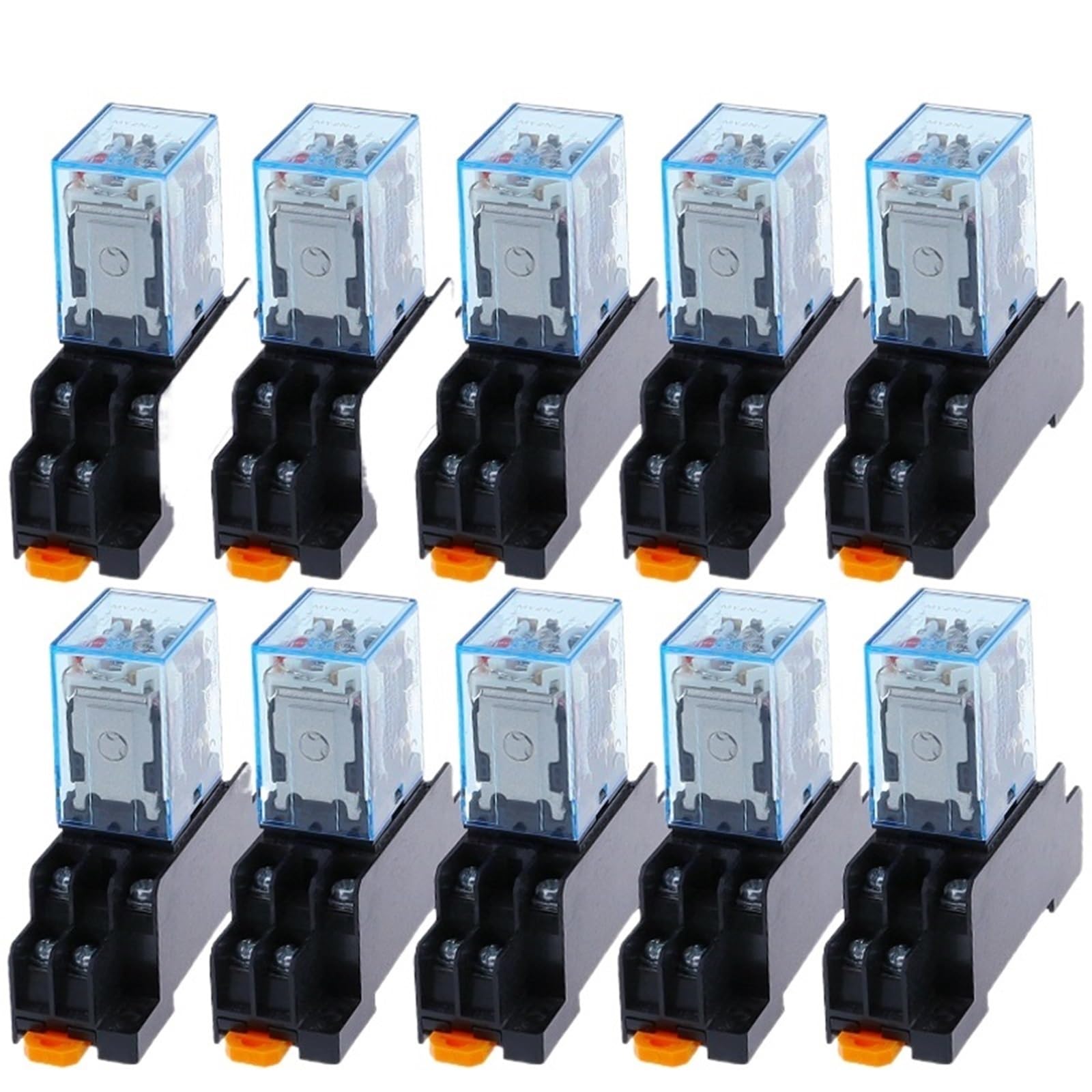 Mini relais DPDT 12V AC MY2NJ HH52P usage général avec socle - 7