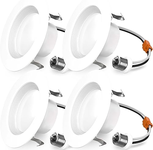 Miniatura 10 de Sunco Retrofit - Iluminación LED empotrada de 6 pulgadas, luces downlight empotradas para techo, moldura tipo deflector, 965 LM, 13W