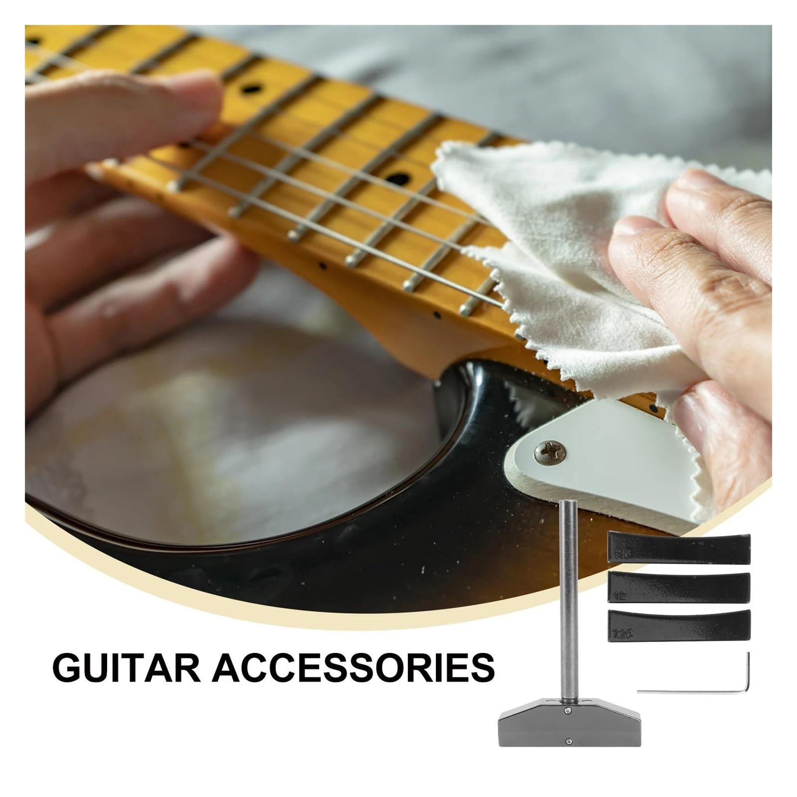 Profesjonalny zestaw 4 narzędzi do montażu progów gitarowych