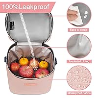 Vista 4 de Bolsa de refrigeración de leche materna Mancro con capacidad para 6 biberones de hasta 9 onzas, bolsa térmica para biberones con paquete de hielo