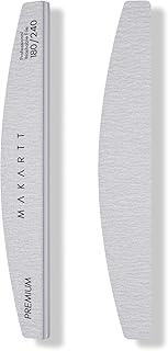 Makartt Nail File - 180/240 Grit Emery Boards for Nails, 2Pcs Dual-Sided Fingernail Files for Natural Nails Prep & Buffing, Reusable Manicure Kit for Salon & DIY Use