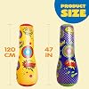 2 unidades de saco inflable Bopper de 47 pulgadas para niños, con acción de rebote, regalo para niños 4