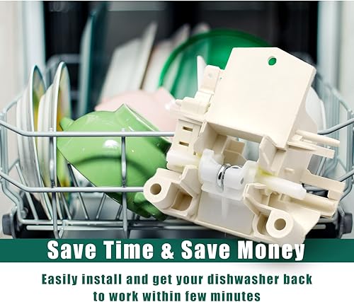 Miniatura 7 de DD81-01629A DD81-02132A - Pestillo para interruptor de puerta de lavavajillas compatible con Samsung modelo DW80K5050UB DW80R5060US DW80R5061UG