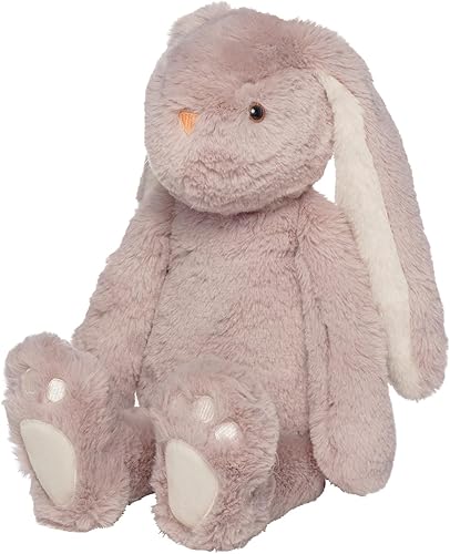 Miniatura 2 de Manhattan Toy Ivy The Mauve & Light Beige Snuggle Bunnies - Peluche de 12 pulgadas con detalles bordados