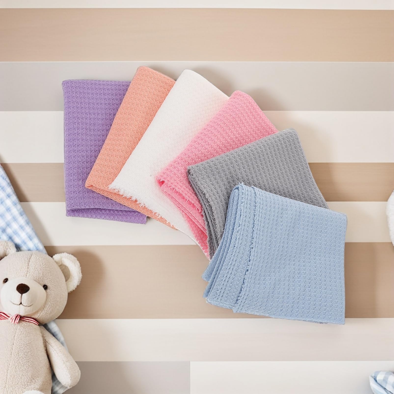 FRCOLOR 6piezas Fotografía De Swaddle Elástica para Recibir Fotos De Bebés DIY De Accesorios para Fotografía De Recién Nacidos Fulares para Recién Nacidos para