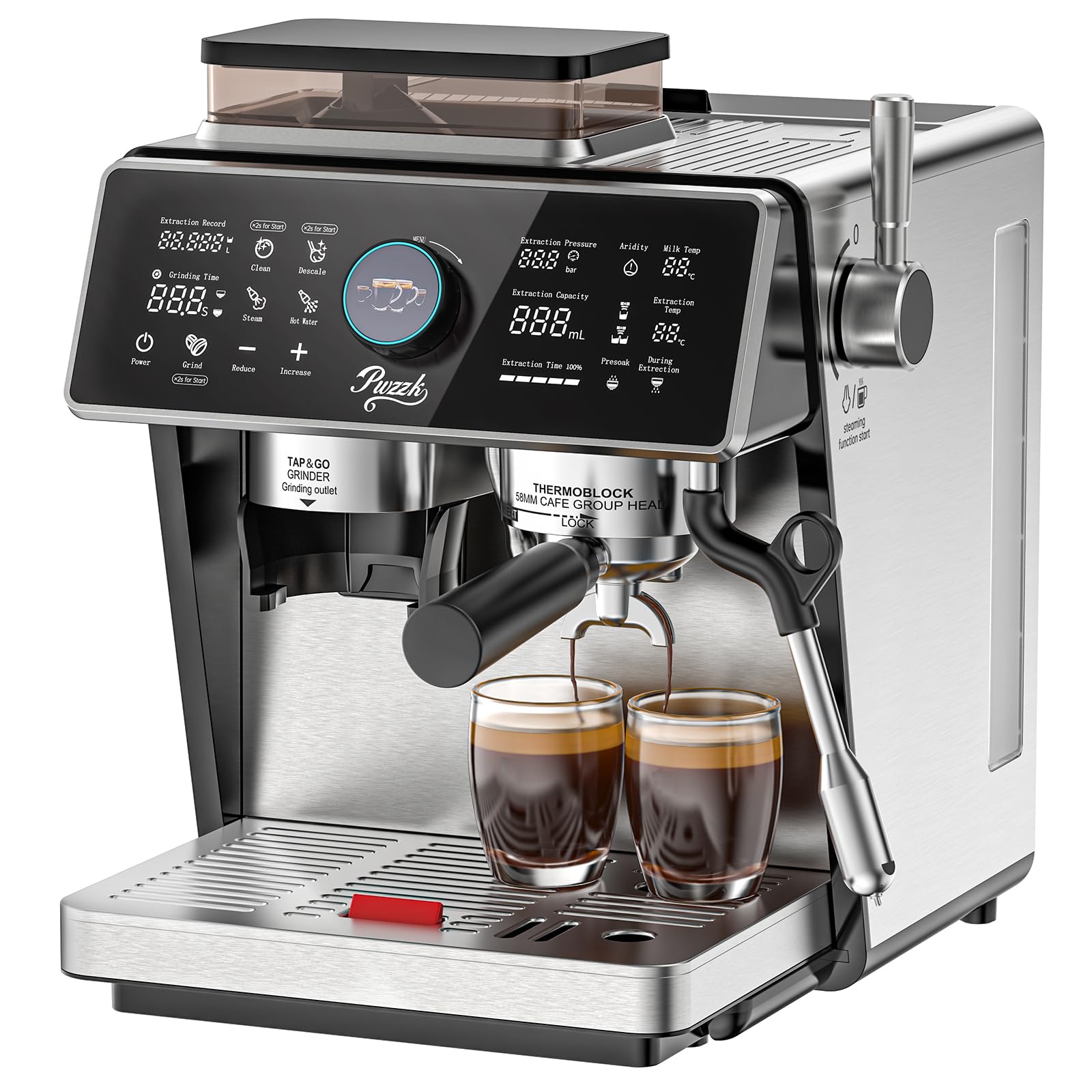 PwZzk Dual Boiler Semi-Automatic Espresso Machine