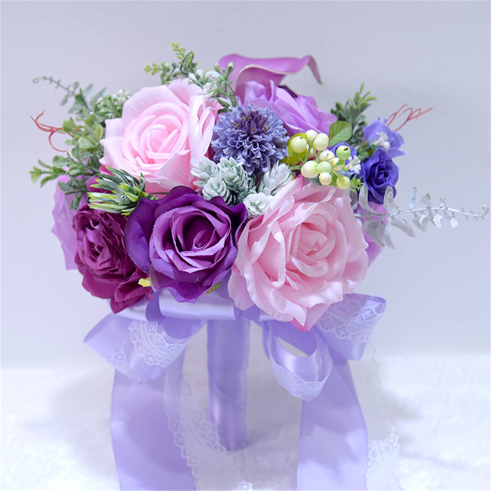 SBZIOJHDR Wedding Bouquet, Wedding Bouquet, artificial flowers, Bride Holding Flowers(D)