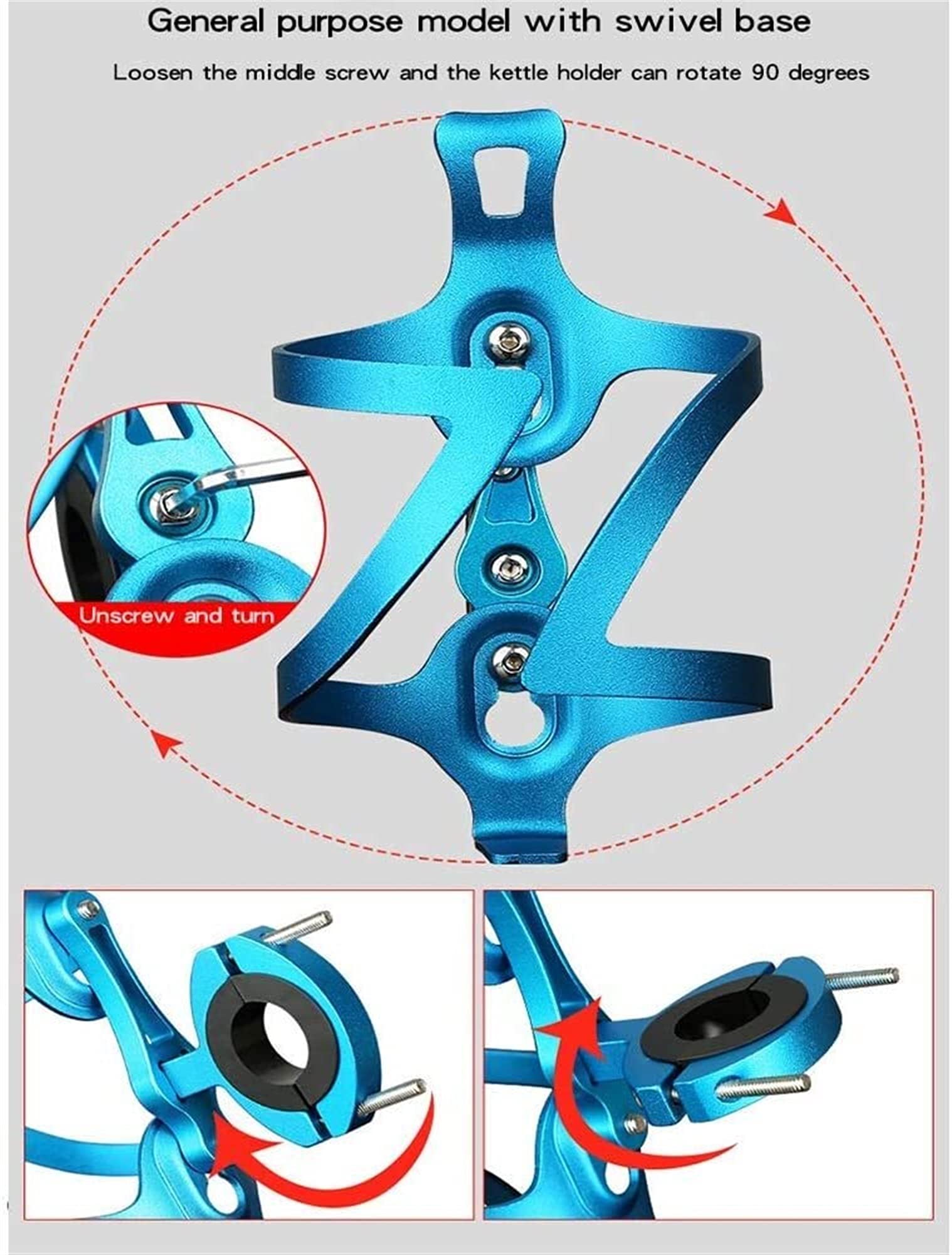 Koszyk na bidon rowerowy Koszyk na bidon ze stopu aluminium Koszyk na bidon rowerowy Jednoczęściowy uchwyt na kubek wody do rowerów górskich (kolor: czerwony) (kolor: czarny) (czarny)