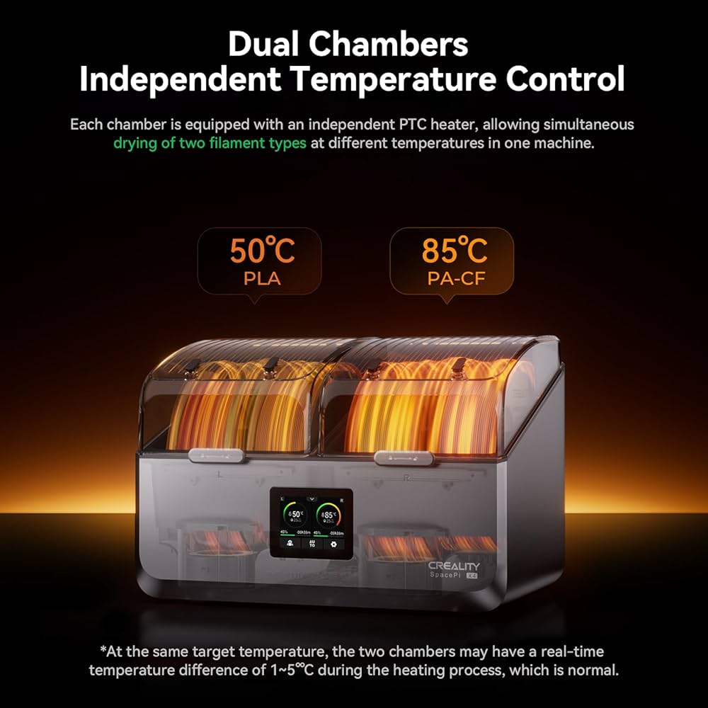 Amazon.com: Creality Filament Dryer Box,Space PI X4 Dry Box