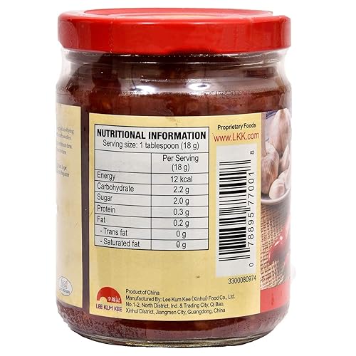 Miniatura 5 de Lee Kum Kee Salsa de chile y ajo (8 onzas  12 unidades) Salsa picante salada de chile y ajo, perfecta para sumergir, sofreír, mariscos, verduras,