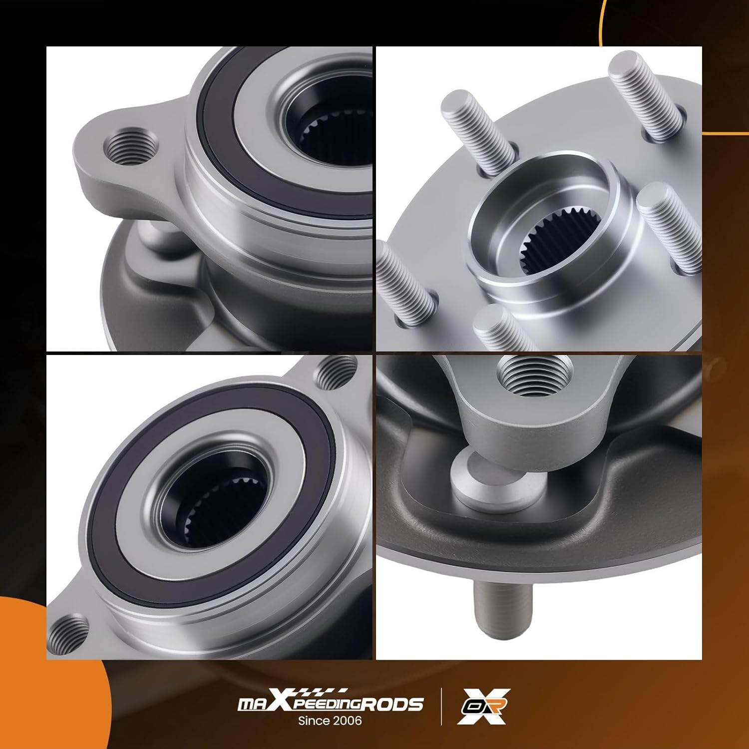maXpeedingrods 513402 Front Wheel Bearing and Hubs Assembly for Toyota Corolla 2019-2024, for Toyota Prius 2016-2022 5-Lug
