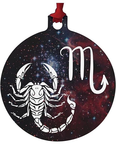 GRAPHICS & MORE Scorpio Scorpion Zodiac Sign Horoscope in Space Aluminum Holiday Christmas Tree Ornament - 3.0