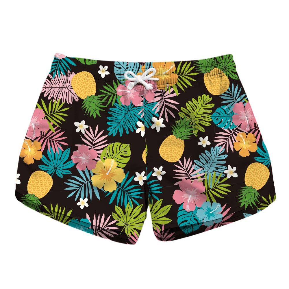 Honeystore Women's Casual Swim Trunks Quick Dry Print Boardshort Beach Shorts