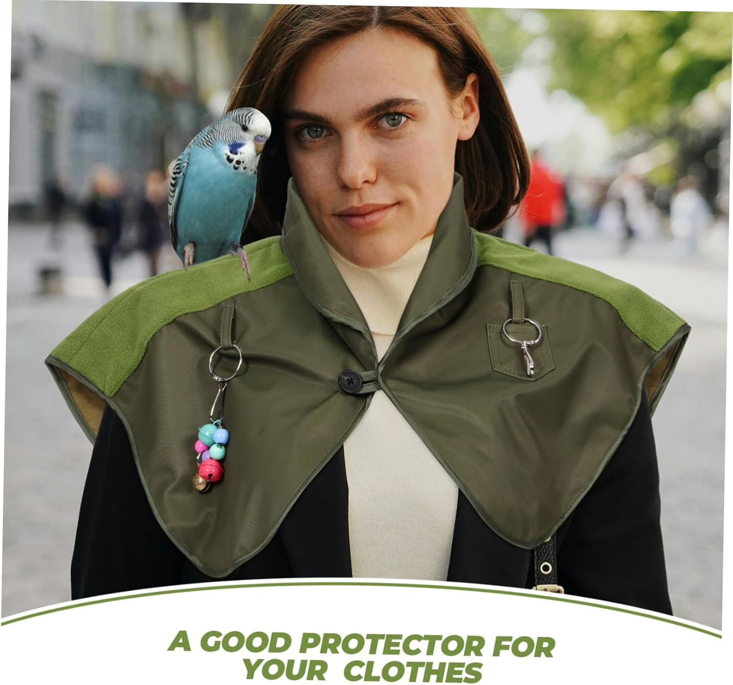 Abaodam Shoulder Pad Arm Sleeves Bird Bird Scratch Protector Hook and Loop Shoulder Pads for Parrots Diaper Shawl Parakeet Pet Accessories