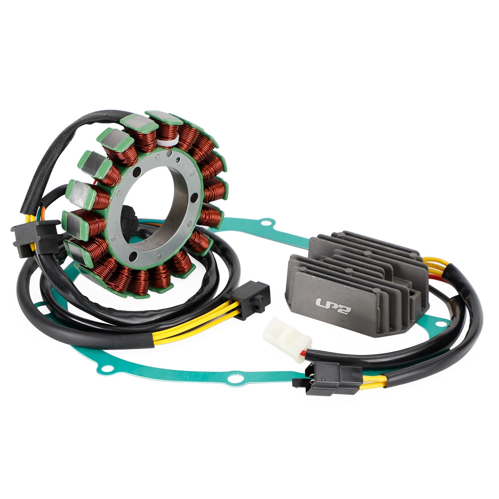 VIPIH Magneto Coil Stator + Voltage Regulator + Gasket Assy For Suzuki Boulevard S40 2005-2019 Savage LS 650 1986-2004 11483-24B01-H17 32800 32101
