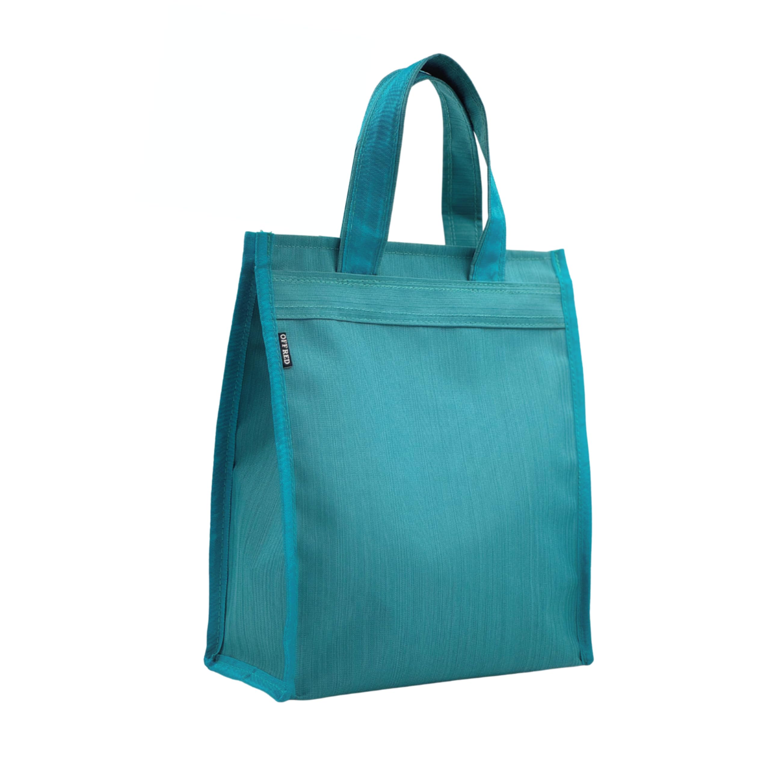 OFFRED Multifunctional Lunch Tiffin Food Tote Shopping Bag for Casual Office Men Women/Water & Oil Proof/Work Carry Bag for Lunch Boxes and 1-Liter Bottle (Aqua Green) (B0CLP4F4XQ) Amazon Price History, Amazon Price Tracker