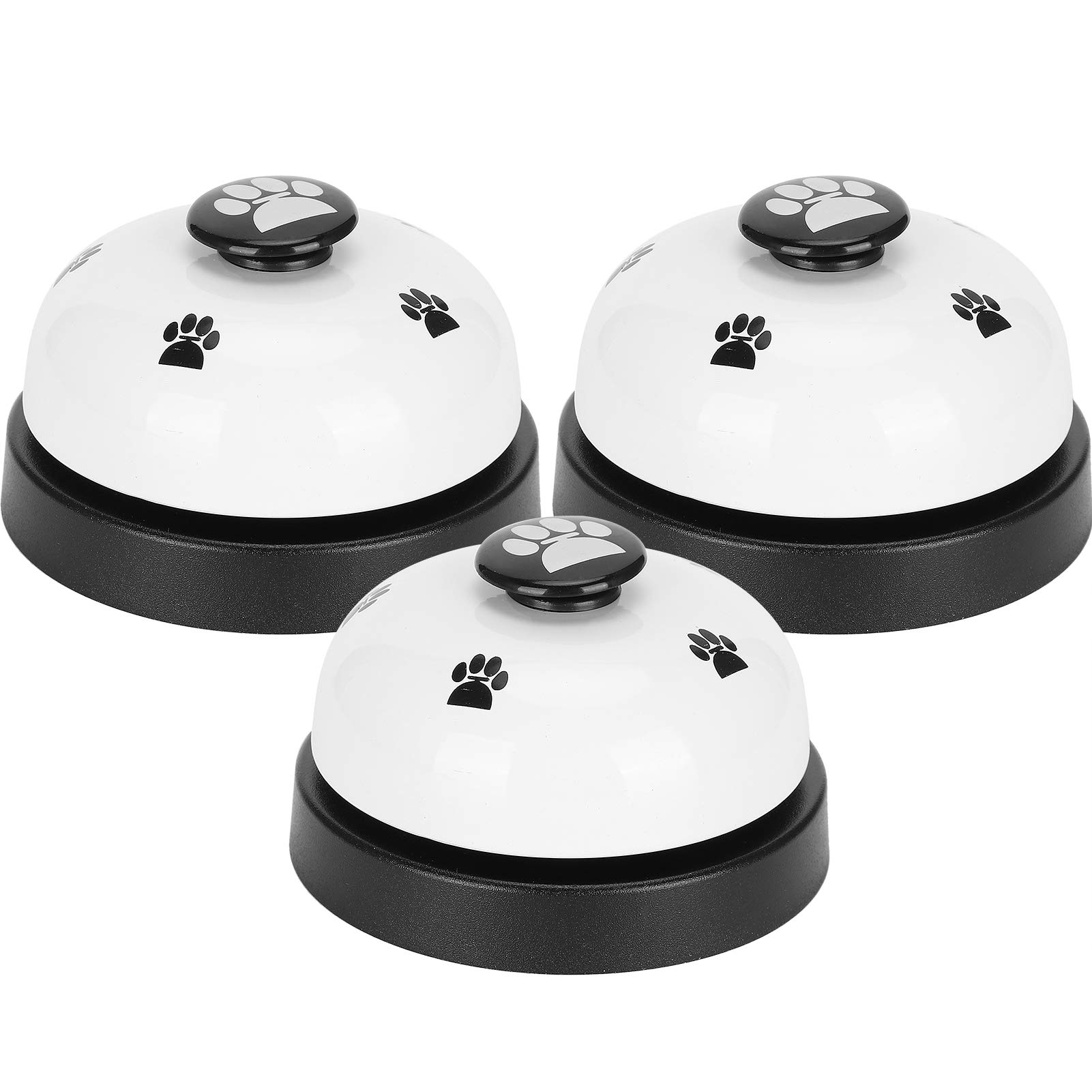 3Pcs Dog Ing, Pet Training Bell Doggie Cat Called Dinner Potty Toilet Doorbells Puppies and Device Toys Tools for Housing Outdoor White (White)
